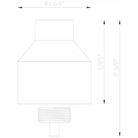 Lumien Accessory, Bollard Adapter for Standard Path Light Caps
