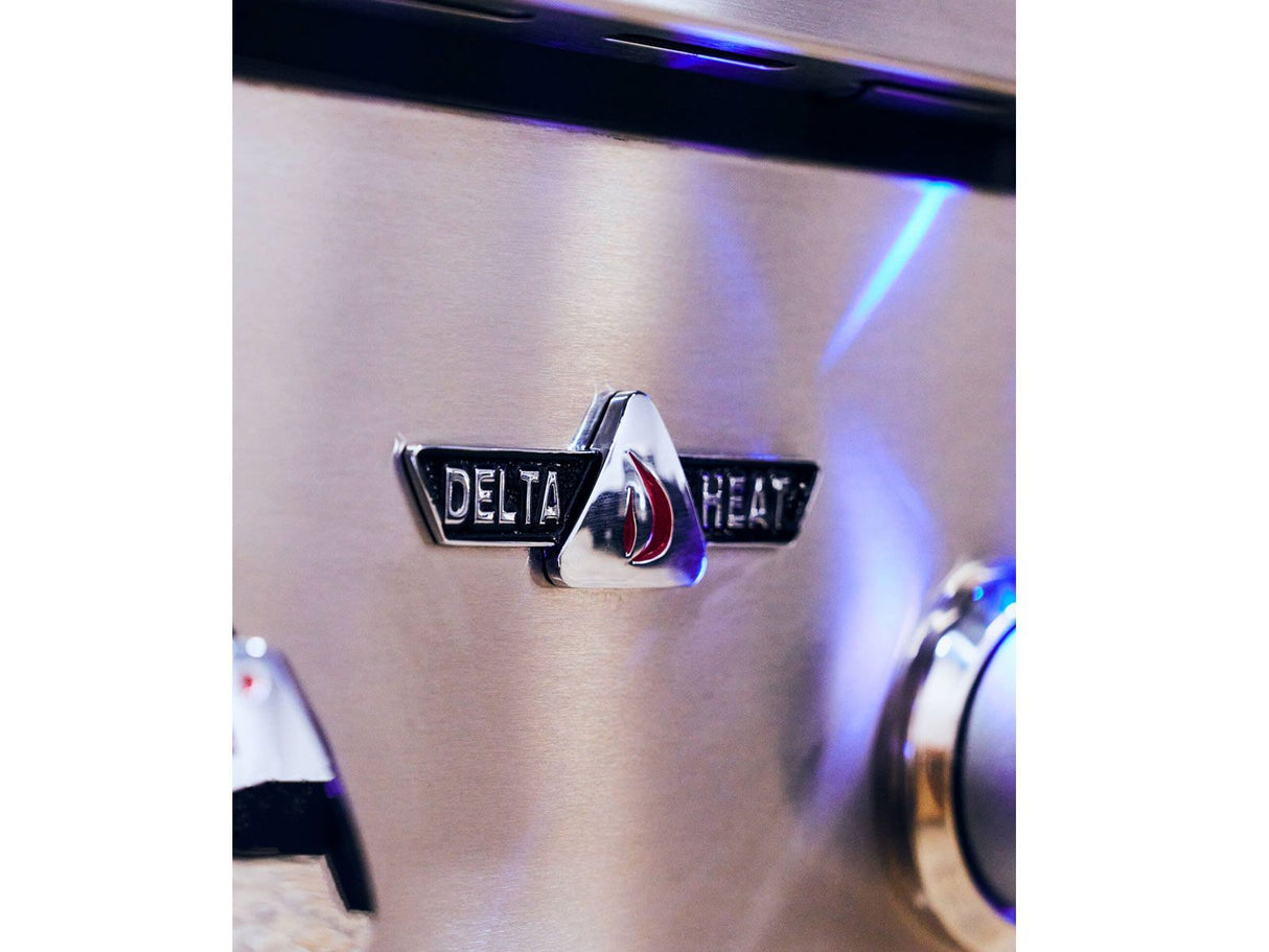 Delta Heat 32-Inch 3-Burner Built-In Gas Grill - Color Control Panel