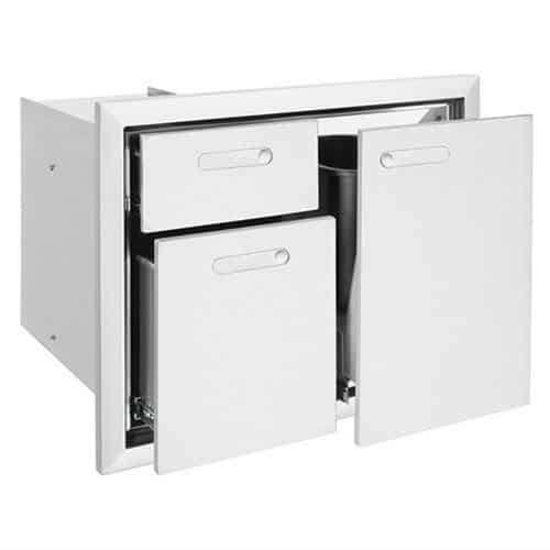 Lynx | Ventana 30" Trash Center & Double Drawers