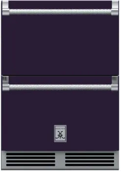 Hestan 24-Inch 5.2 Cu. Ft. Outdoor Rated Refrigerator and Freezer Drawer with Lock