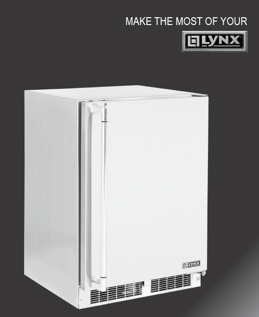 Lynx LN24REFC 24-Inch Outdoor Refrigerator and Freezer Combination
