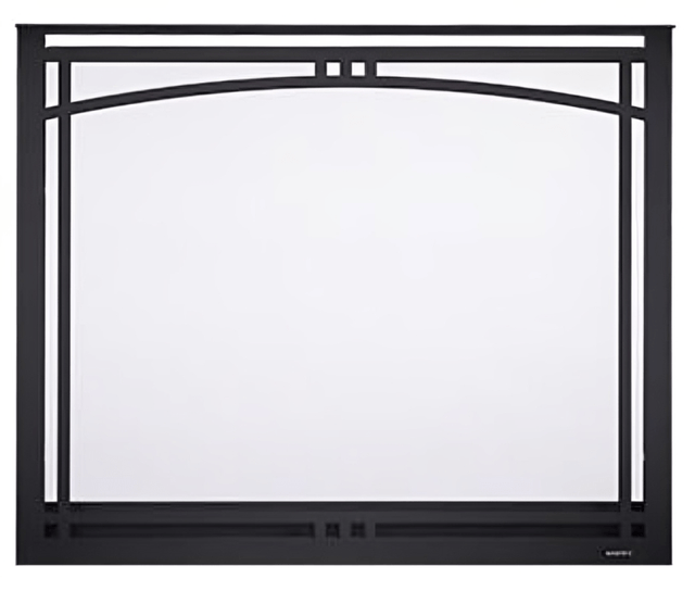 Majestic MANOR42BK Manor overlap front for 42 in. Meridian, black finish