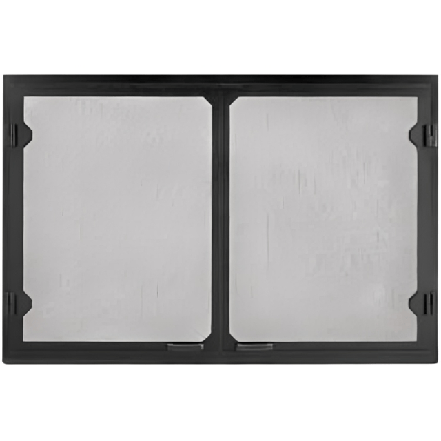 Majestic GV42BK Grand Vista cabinet-style mesh door set for Sovereign 42