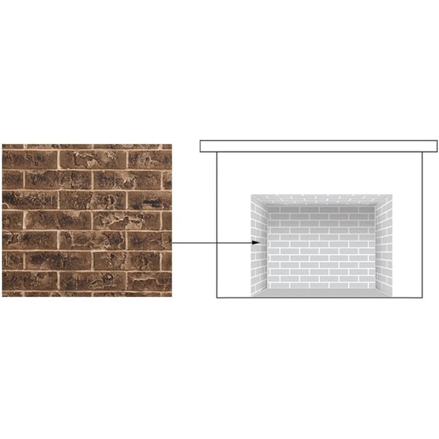 Majestic BRICKMQ42TB-B Tavern Brown traditional brick panels for Marquis II 42