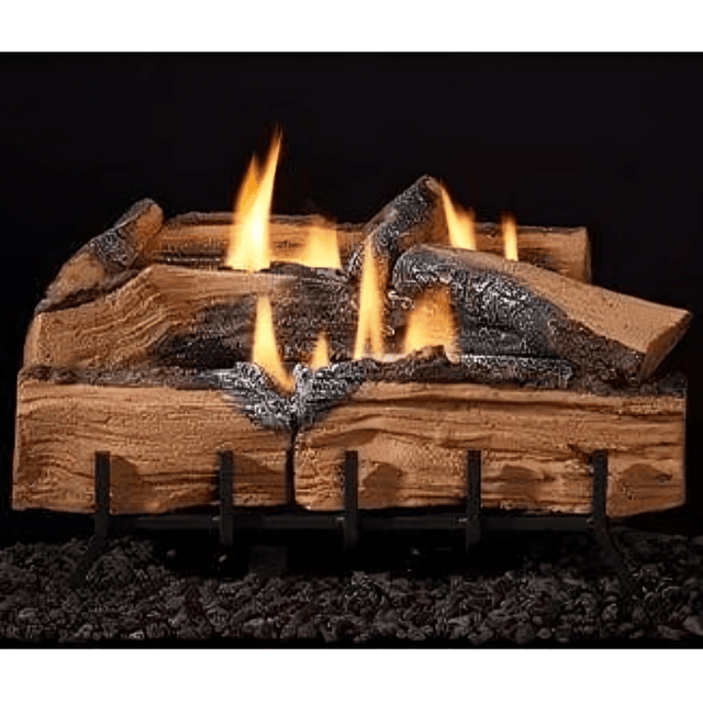 Majestic Mezmer Split 30-inch Gas Log Set for Lumonessen Outdoor Burner MZMRSP-30