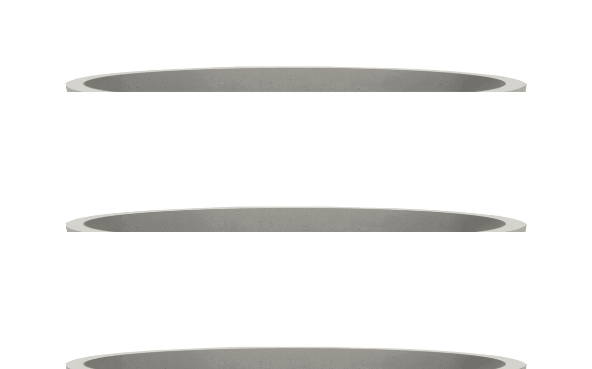 XO 39 Inch Round Gas Fire Bowl Limestone Outdoor Fire Pit - 65,000 BTU