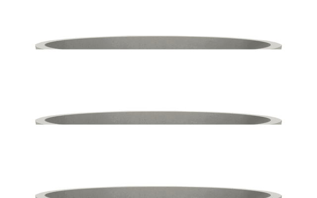 XO 39 Inch Round Gas Fire Bowl Limestone Outdoor Fire Pit - 65,000 BTU