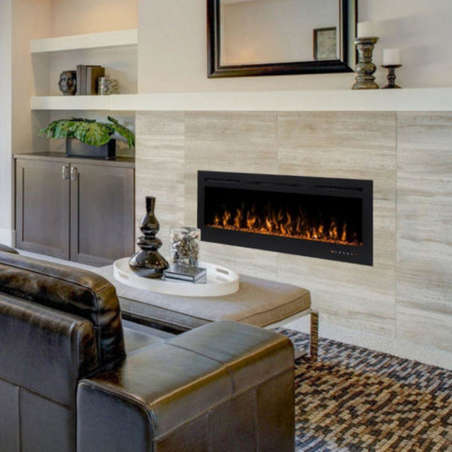 Modern Flames Challenger 50" Built-in Wall Mount/Recessed Linear Electric Fireplace