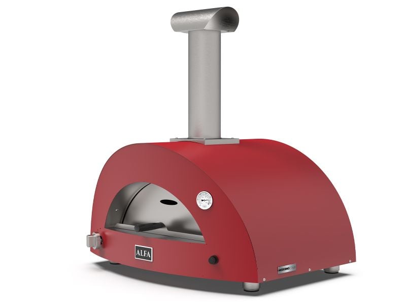 Alfa Moderno 2 Pizze 38-Inch Gas Pizza Oven - Ruby Red