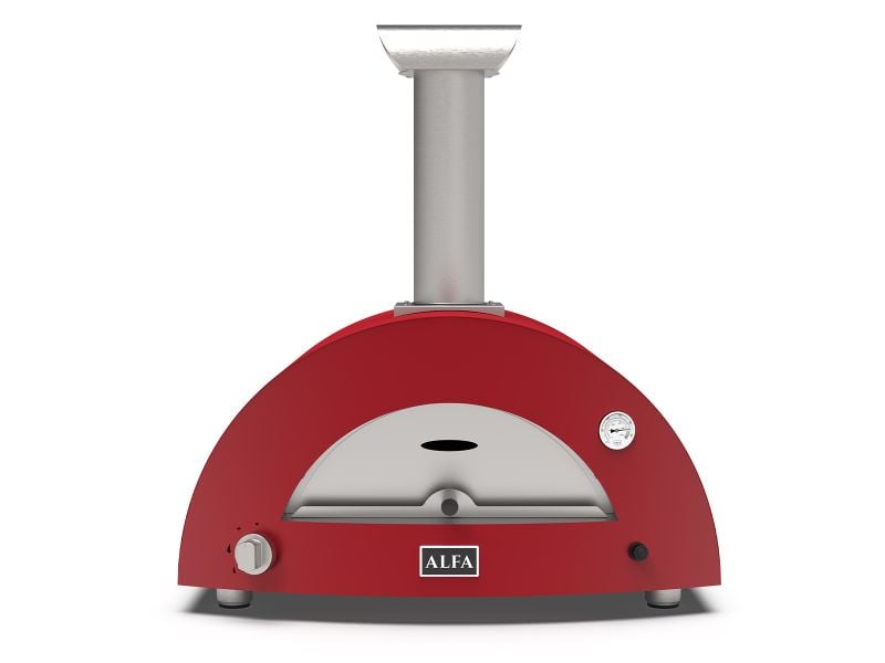 Alfa Moderno 2 Pizze 38-Inch Gas Pizza Oven - Ruby Red