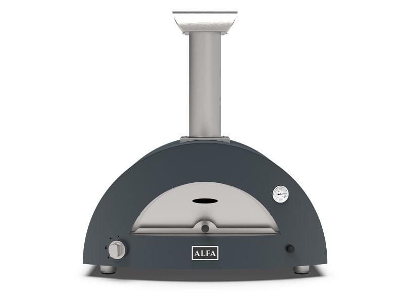Alfa Moderno 2 Pizze 38-Inch Gas Pizza Oven - Anthracite Grey