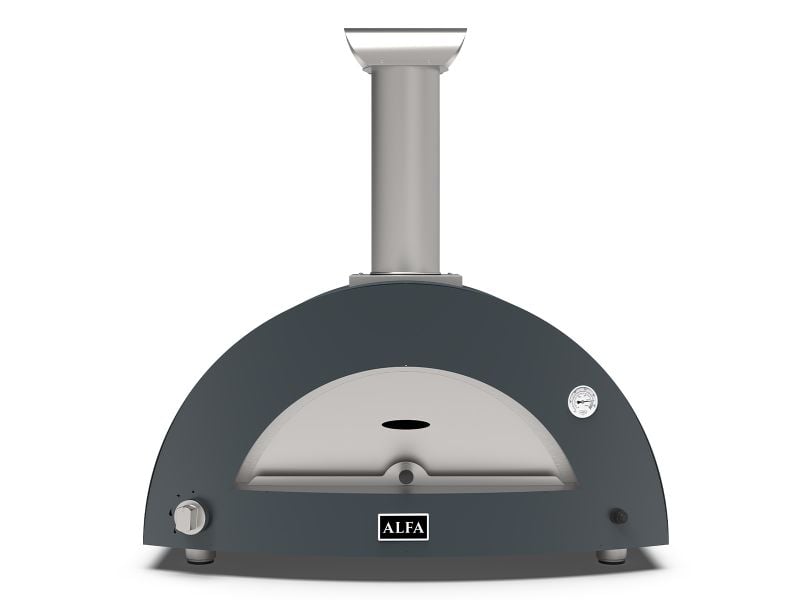 Alfa Moderno 3 Pizze 43-Inch Gas Pizza Oven - Anthracite Grey