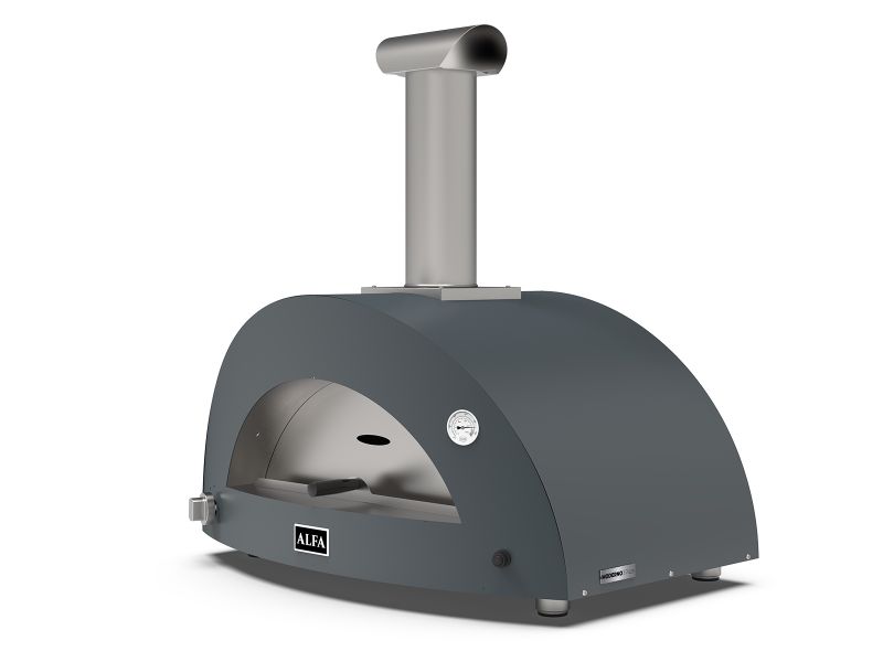 Alfa Moderno 3 Pizze 43-Inch Gas Pizza Oven - Anthracite Grey