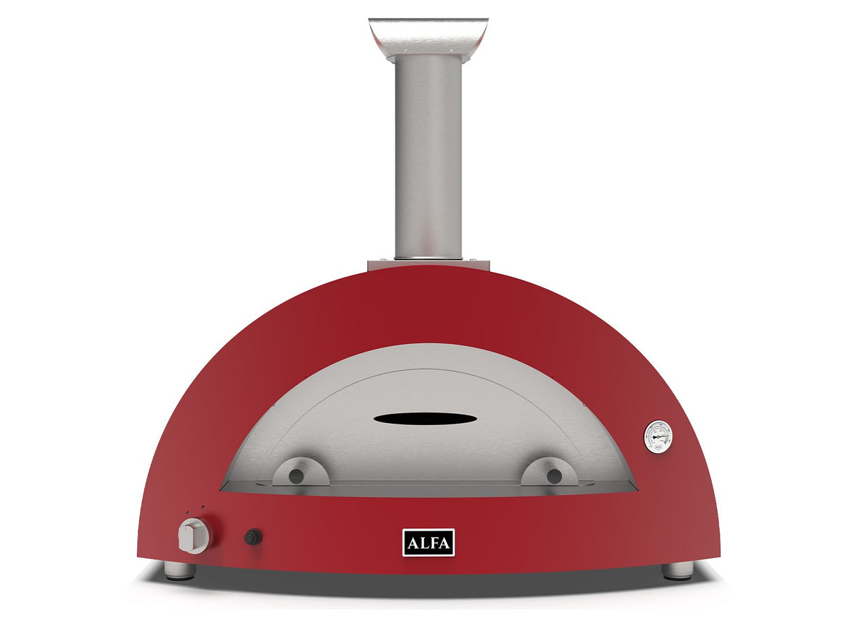 Alfa Moderno 5 Pizze 47-Inch Gas Pizza Oven - Ruby Red