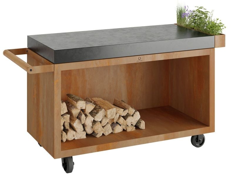 Ofyr Mise en Place Table Corten 135 PRO Dark Grey Ceramic