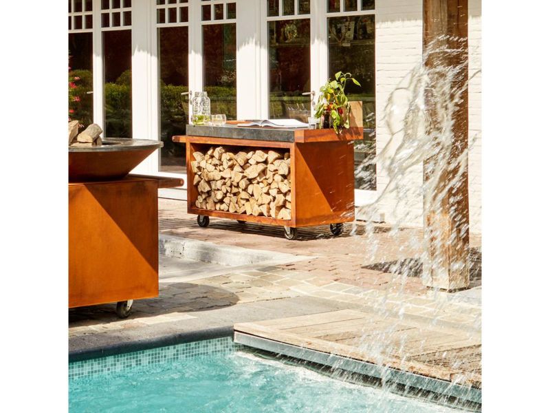 Ofyr Mise en Place Table Corten 135 PRO Dark Grey Ceramic