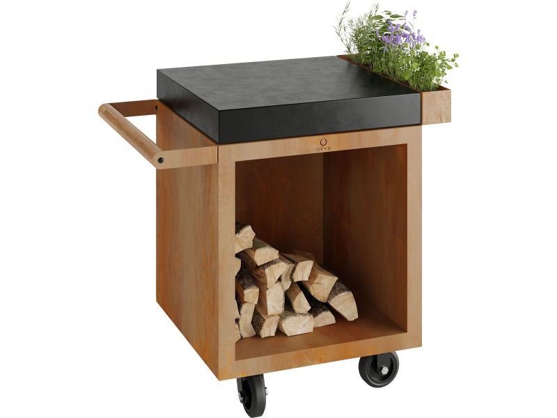 Ofyr Mise en Place Table Corten 65 PRO Dark Grey Ceramic