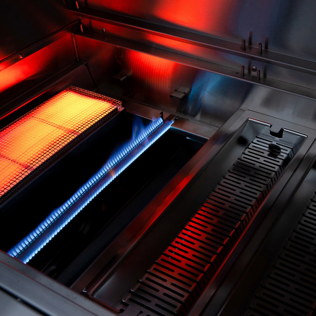 American Made Grills Muscle 54-Inch Freestanding Hybrid Grill - Propane - MUSFS54-LP