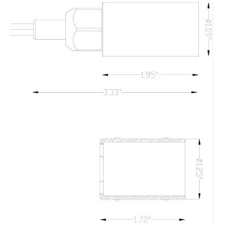 Lumien Brass Nano Module, LumienPRO (RGBW), 2.5 Watts, 87 Lumens, 10-15V, 30 Beam Spread, 3000K, Antique Finish