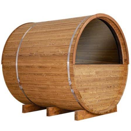 Thermory Barrel Sauna 52 DIY Kit with Window 4 Person Sauna