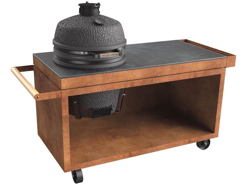 Ofyr Kamado Table Corten 150 PRO+ Corten Ceramic Dark