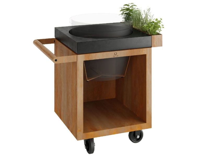 Ofyr Kamado Table Corten 65 PRO Concrete