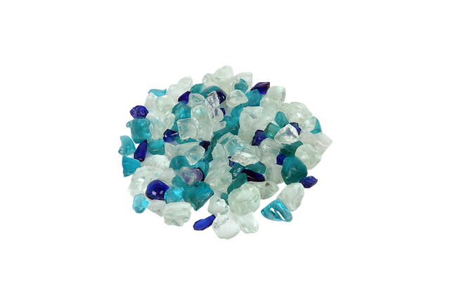 Amantii Ocean Blue Fire Glass Media 5 lb | AMSF-GLASS-16