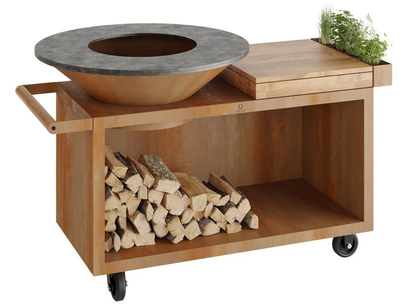 Ofyr Island Corten 100 PRO Teak Wood