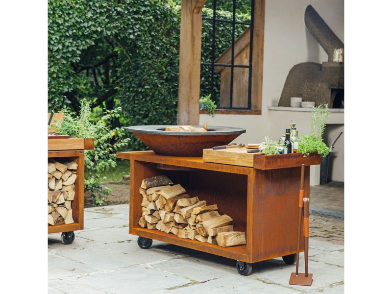 Ofyr Island Corten 100 PRO Teak Wood