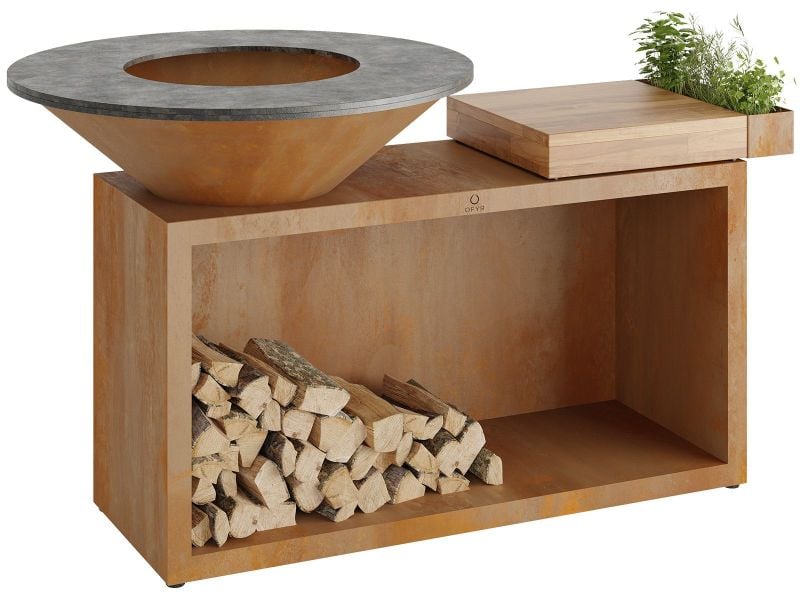 Ofyr Island Corten 100 Teak Wood