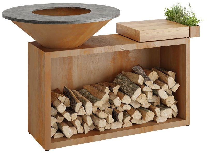 Ofyr Island Corten 85 Teak Wood