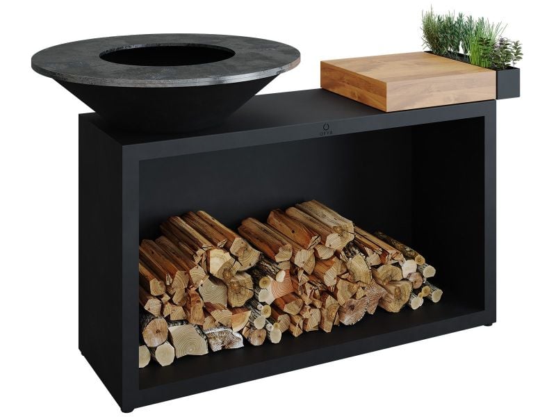 Ofyr Island Black 85 Teak Wood