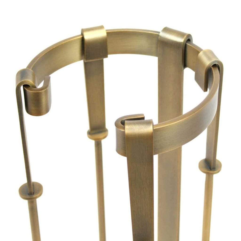 Pilgrim - 29"4-Piece Burnished Brass Mid Century Tool Set