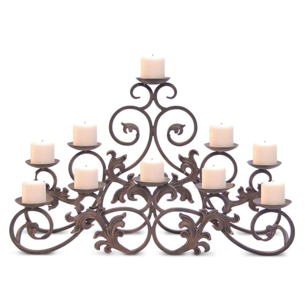 Pilgrim - 30" Distressed Bronze Venice Candelabra