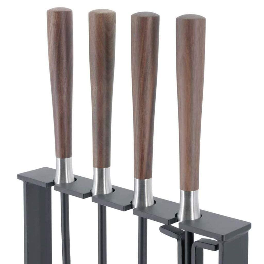 Pilgrim - 35" 4-Piece Hampton Walnut Handle Tool Set Soft Nickel