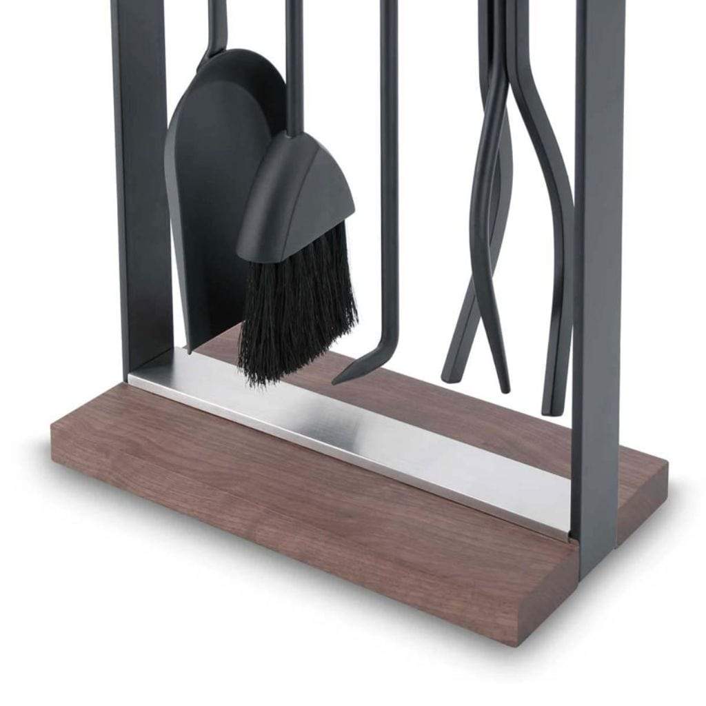 Pilgrim - 35" 4-Piece Hampton Walnut Handle Tool Set Soft Nickel