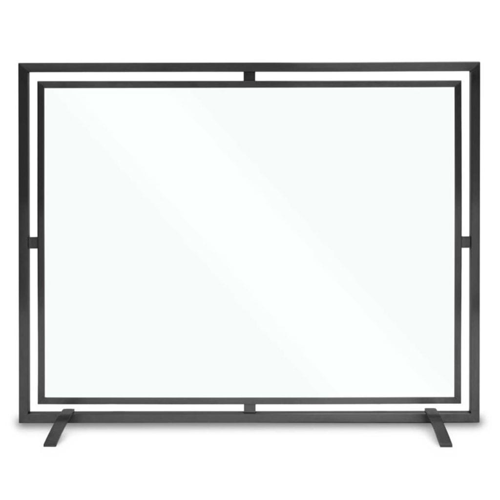 Pilgrim - 39" Black Floating Glass Single Panel