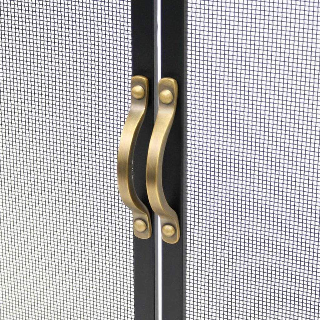 Pilgrim - 39" Black Refined Rivet Single Panel Mesh Screen