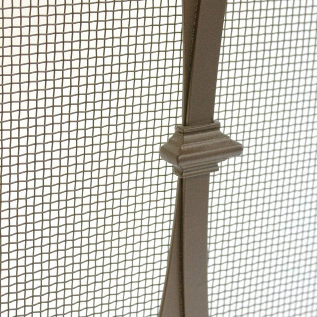 Pilgrim Addison fireplace screen, burnished bronze, view 2