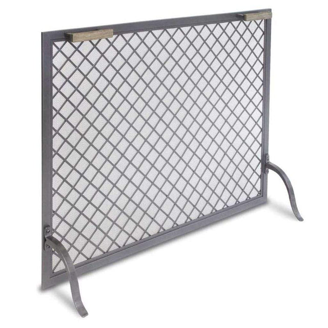 Pilgrim Stanton fireplace screen, natural iron
