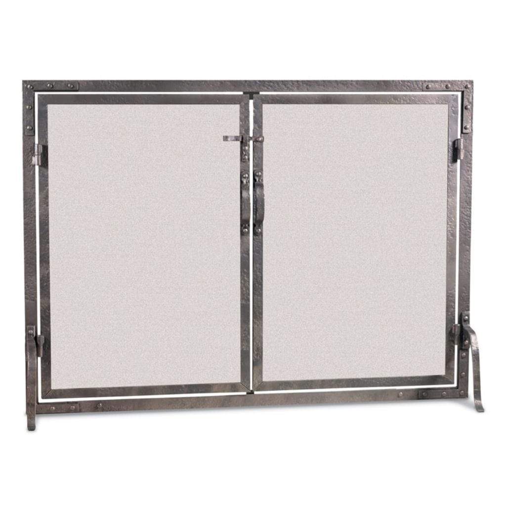 Pilgrim - 42" Forged Iron Flat Panel Operable Door Screen