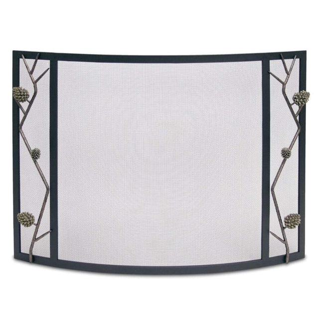 Pilgrim - 44" Matte Black Pine Cone Bowed Screen