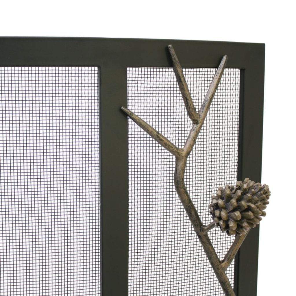 Pilgrim - 44" Matte Black Pine Cone Bowed Screen