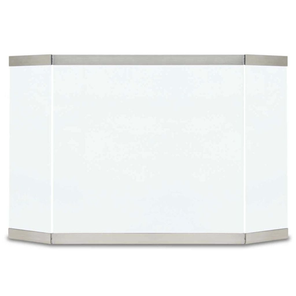 Pilgrim - 46" Stainless Steel Modern Glass Tri Panel