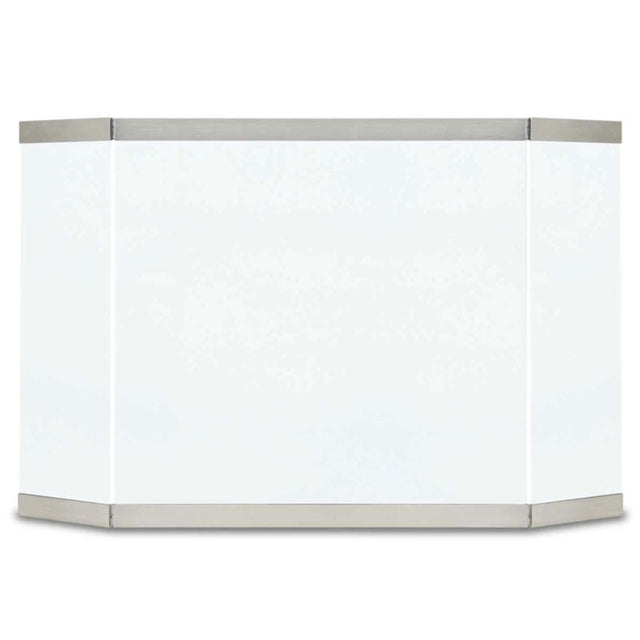 Pilgrim - 46" Stainless Steel Modern Glass Tri Panel