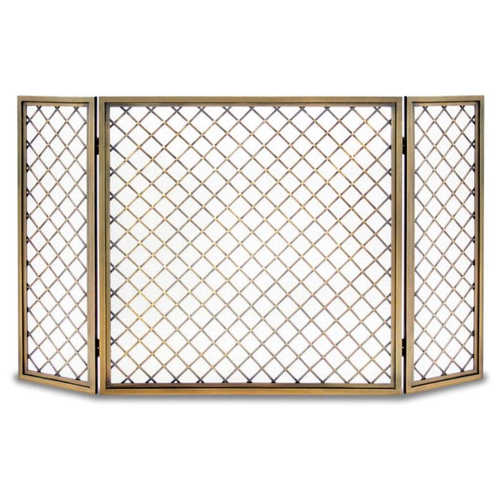 Pilgrim - 48" Antique Brass Hartwick Tri Panel