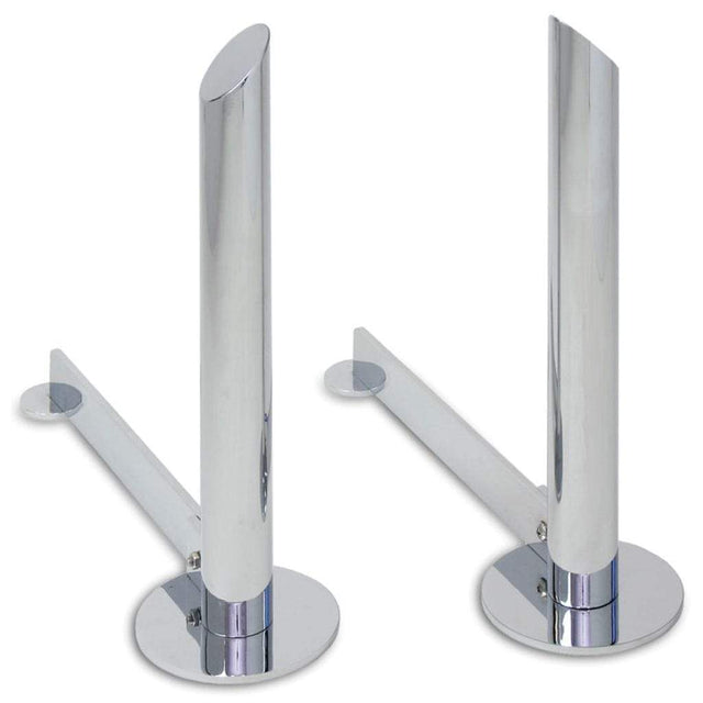 Pilgrim Polished Nickel Modern Tower Andiron