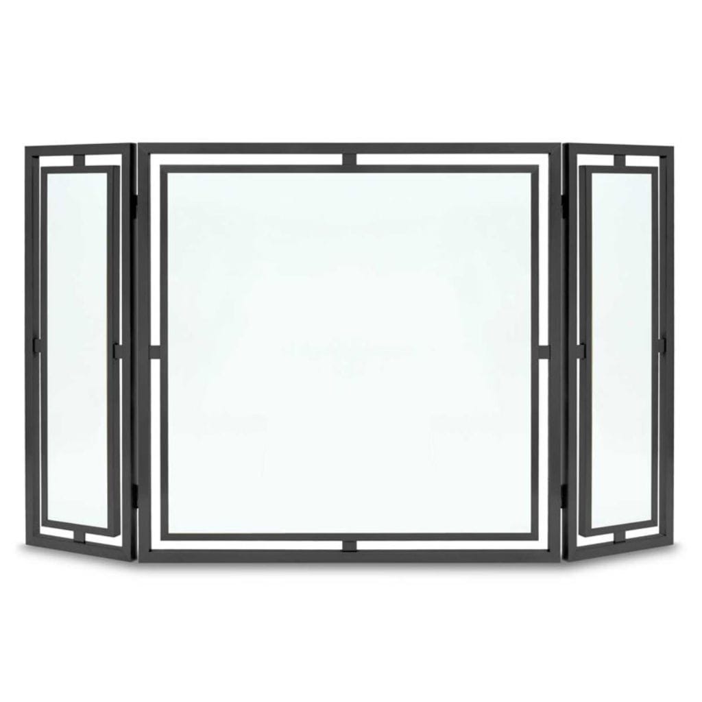 Pilgrim - 50" Black Floating Glass Tri Panel