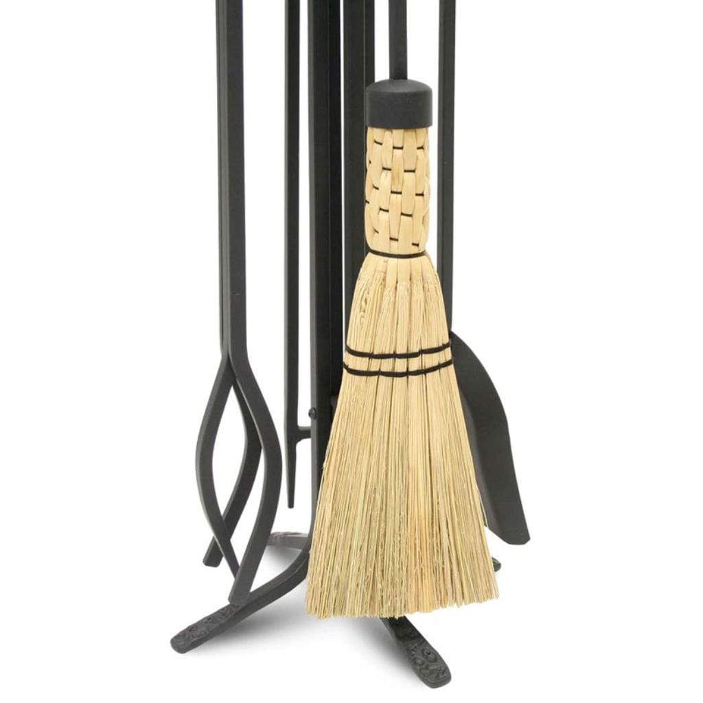 Pilgrim - Black Forged Hearth TS with Corn Broom