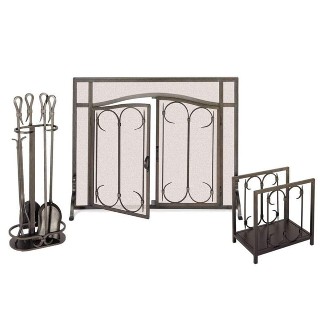 Pilgrim - Burnished Black Iron Gate / Arch Top Door